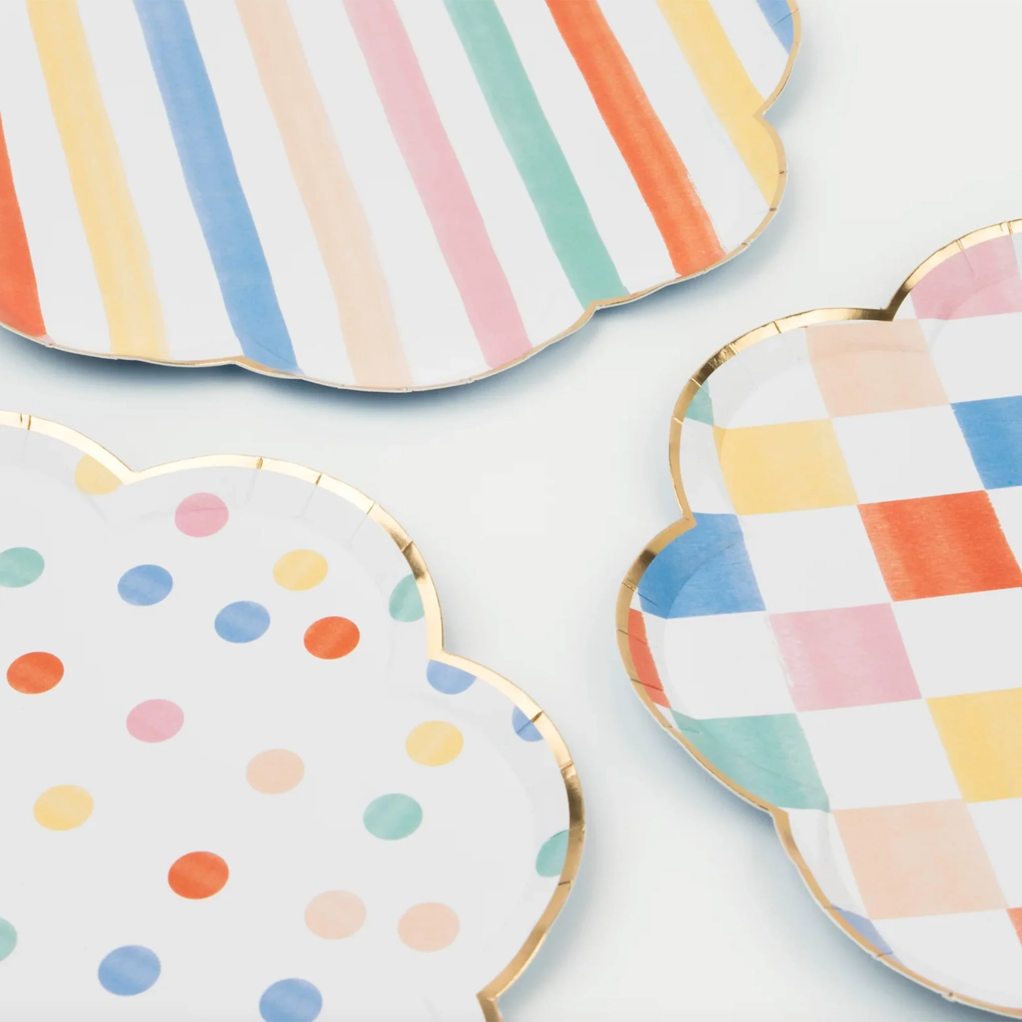Assiettes à Dessert (8) - Motifs Colorés - Image 4