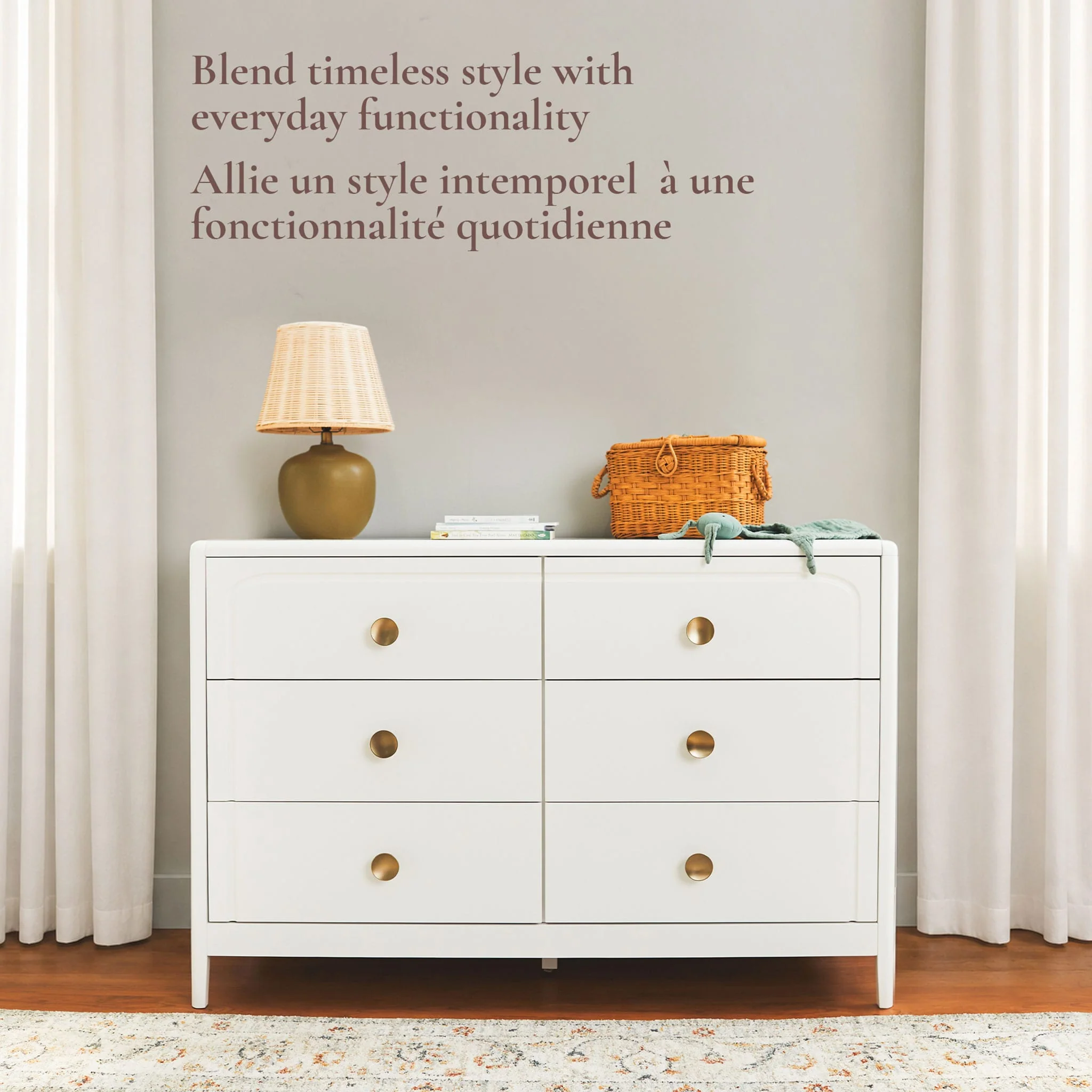Commode à 6 tiroirs Briar - Blanc - Image 7