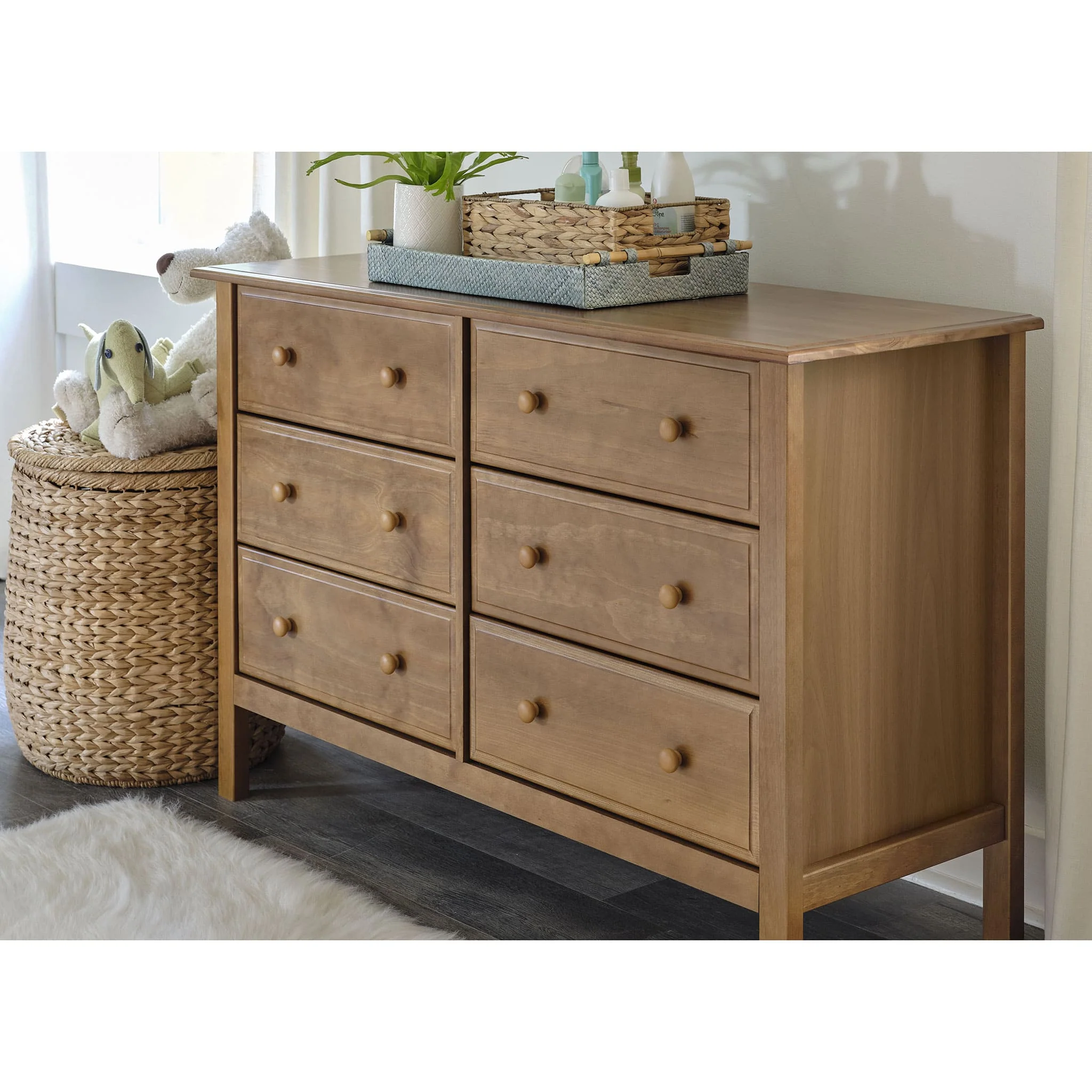 Commode 6 Tiroirs Jayden - Châtaigne - Image 6