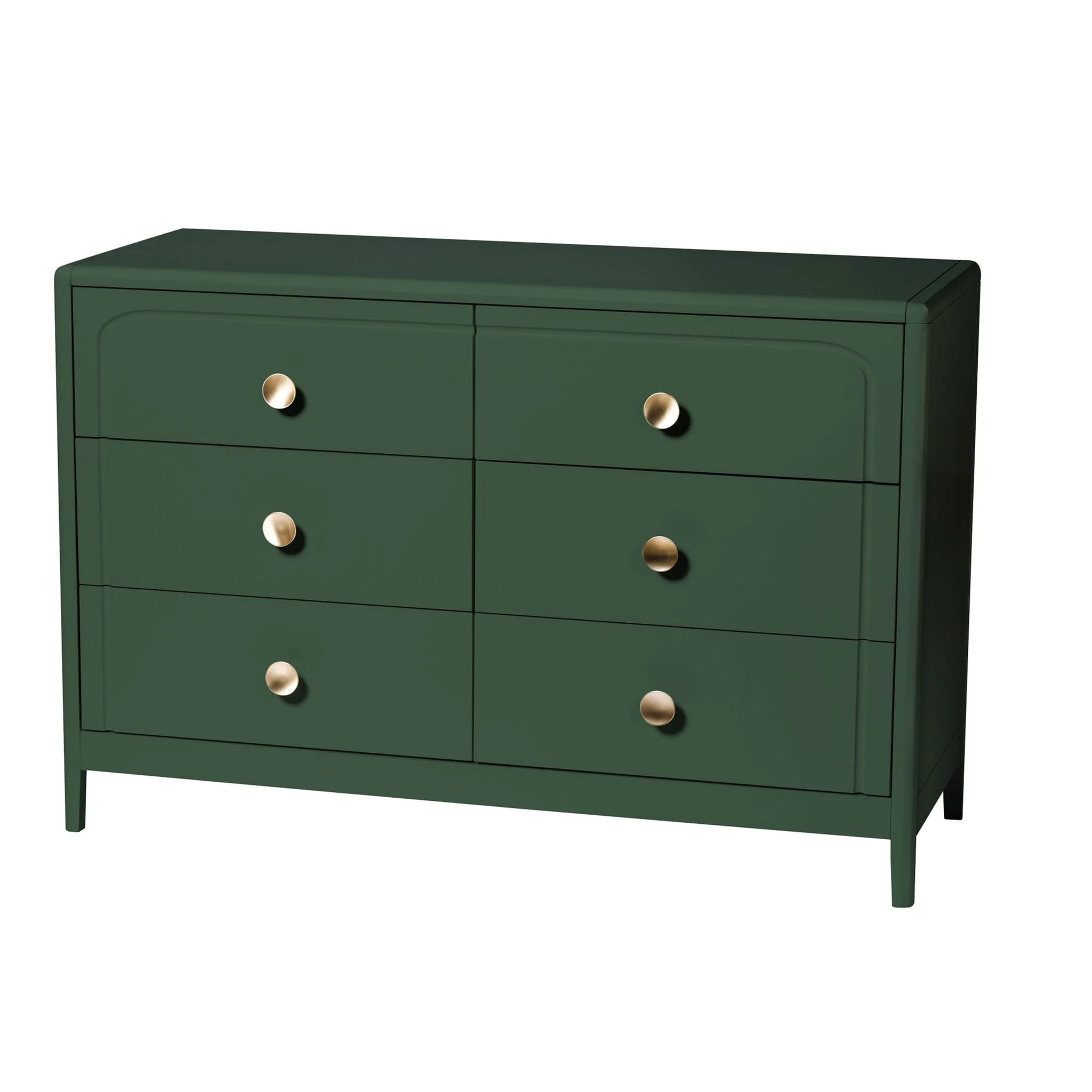 Commode à 6 tiroirs Briar - Vert