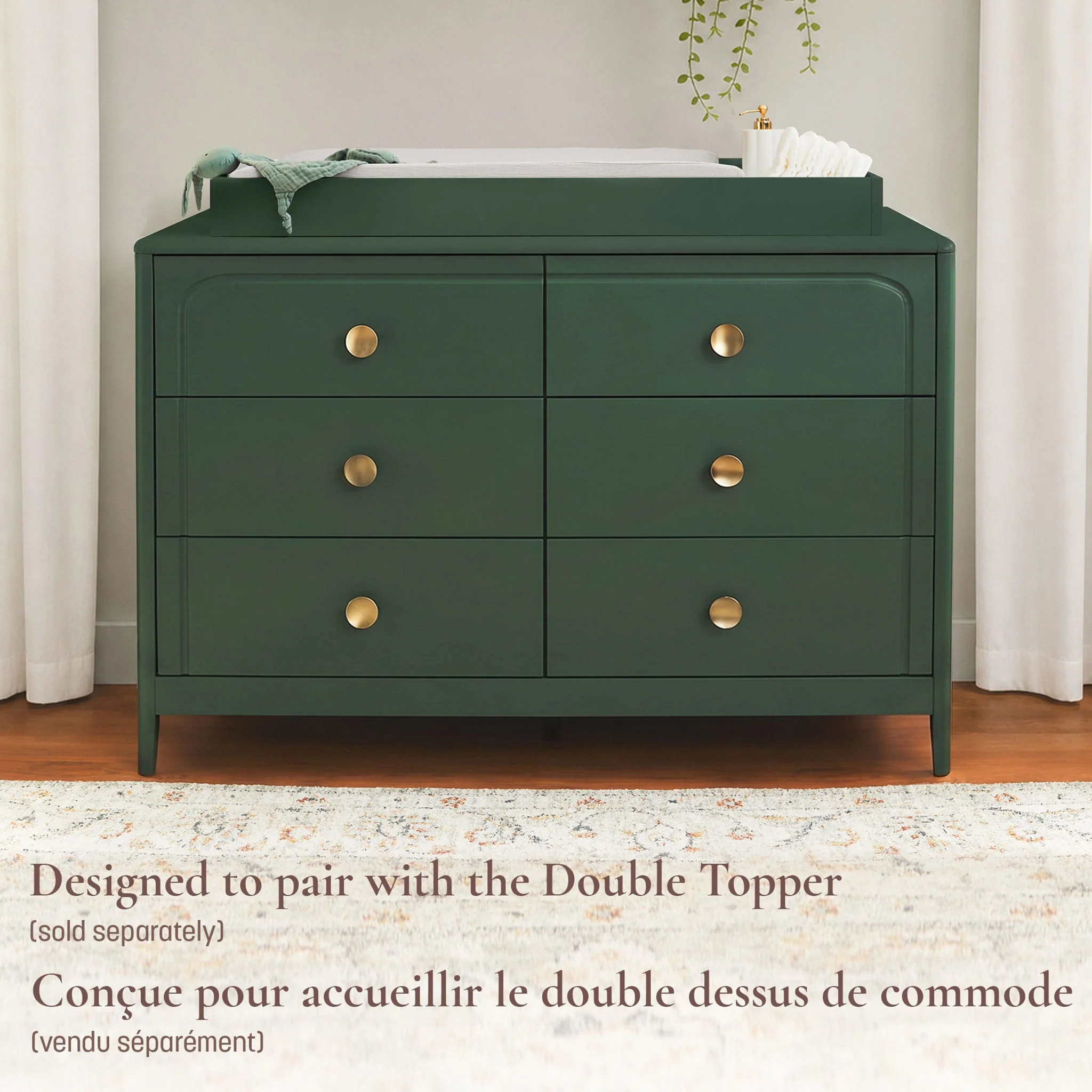 Commode à 6 tiroirs Briar - Vert - Image 6