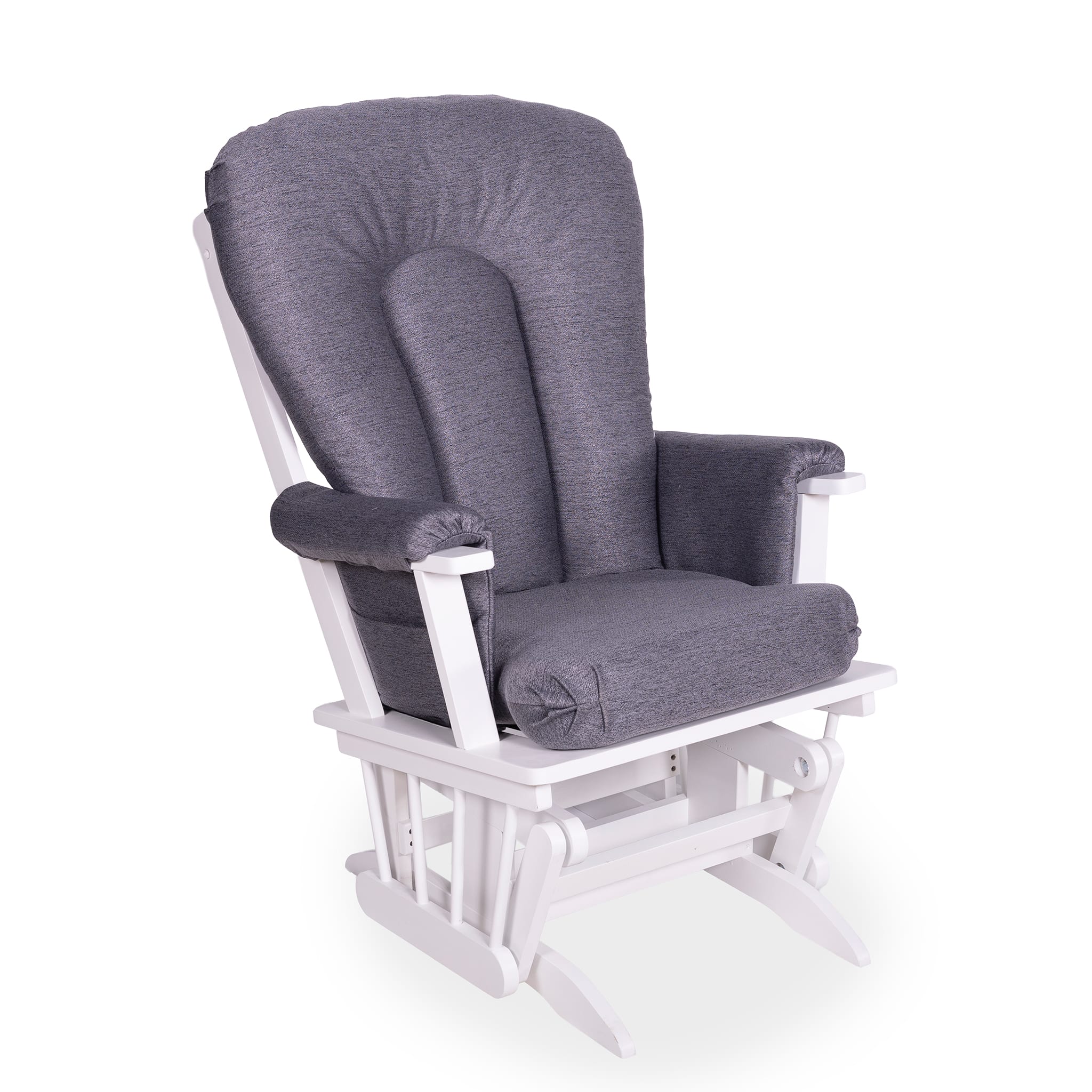 Chaise Berçante Bois - Blanc-  Tissus sur commande spéciale - Image 5