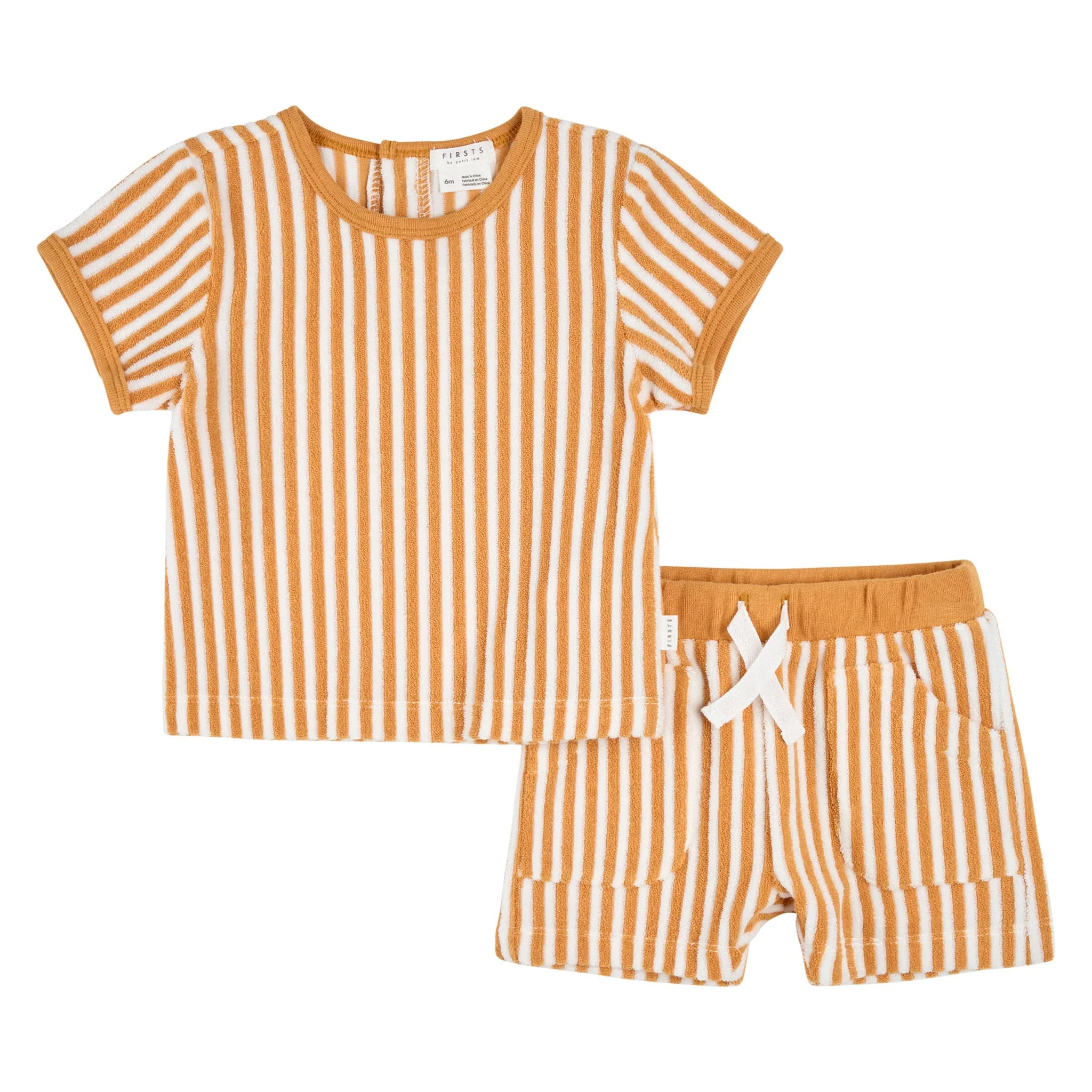 Ensemble Short Rayé Construction3-24mois