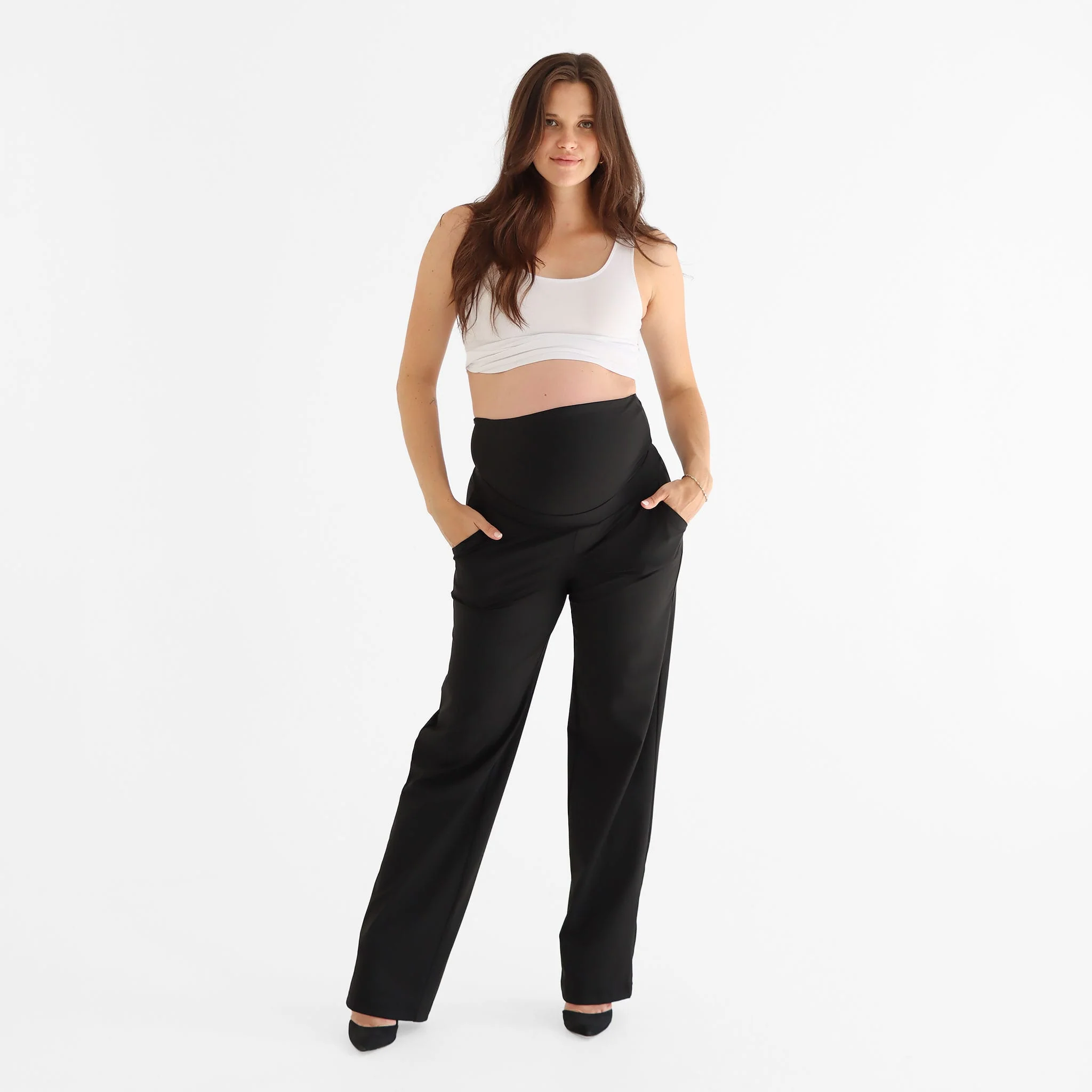 Pantalon Classique Maternité Noir - Image 6