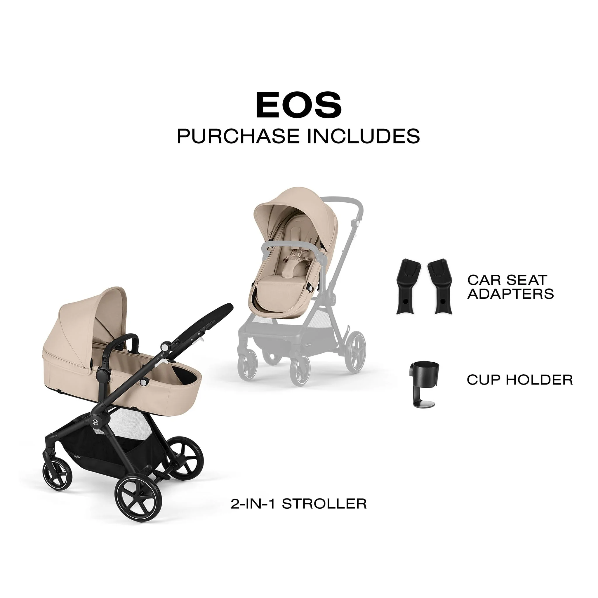 Poussette Eos - Amande - Image 4