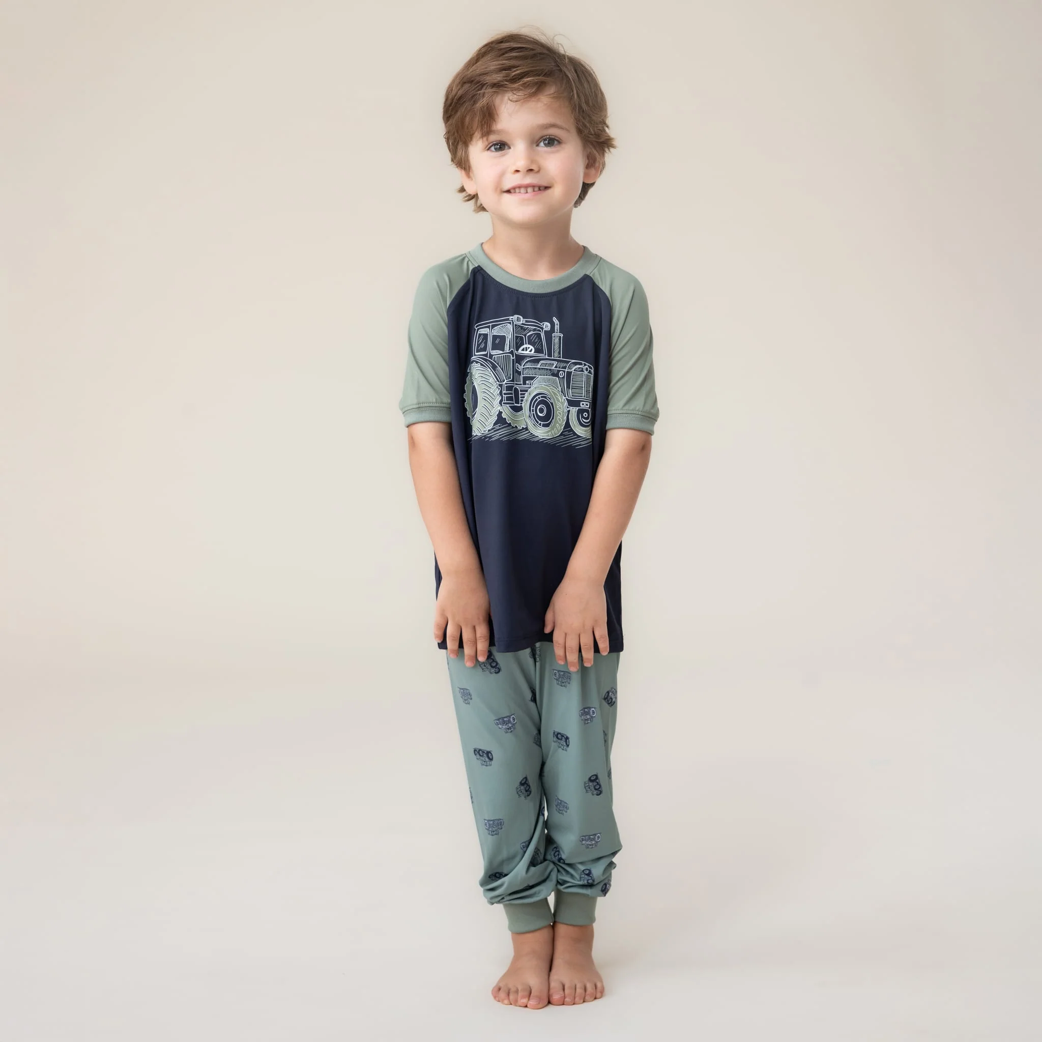Pyjama Trois Pièces Tracteurs 2-12ans - Image 2