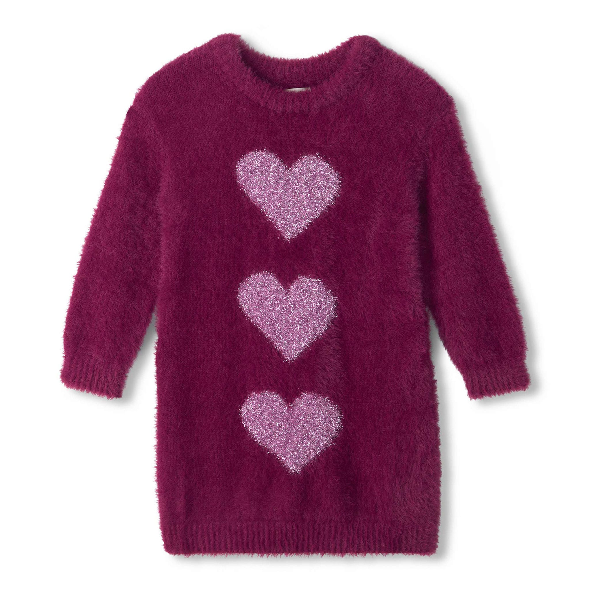 Robe Tricot Coeurs 3-8ans