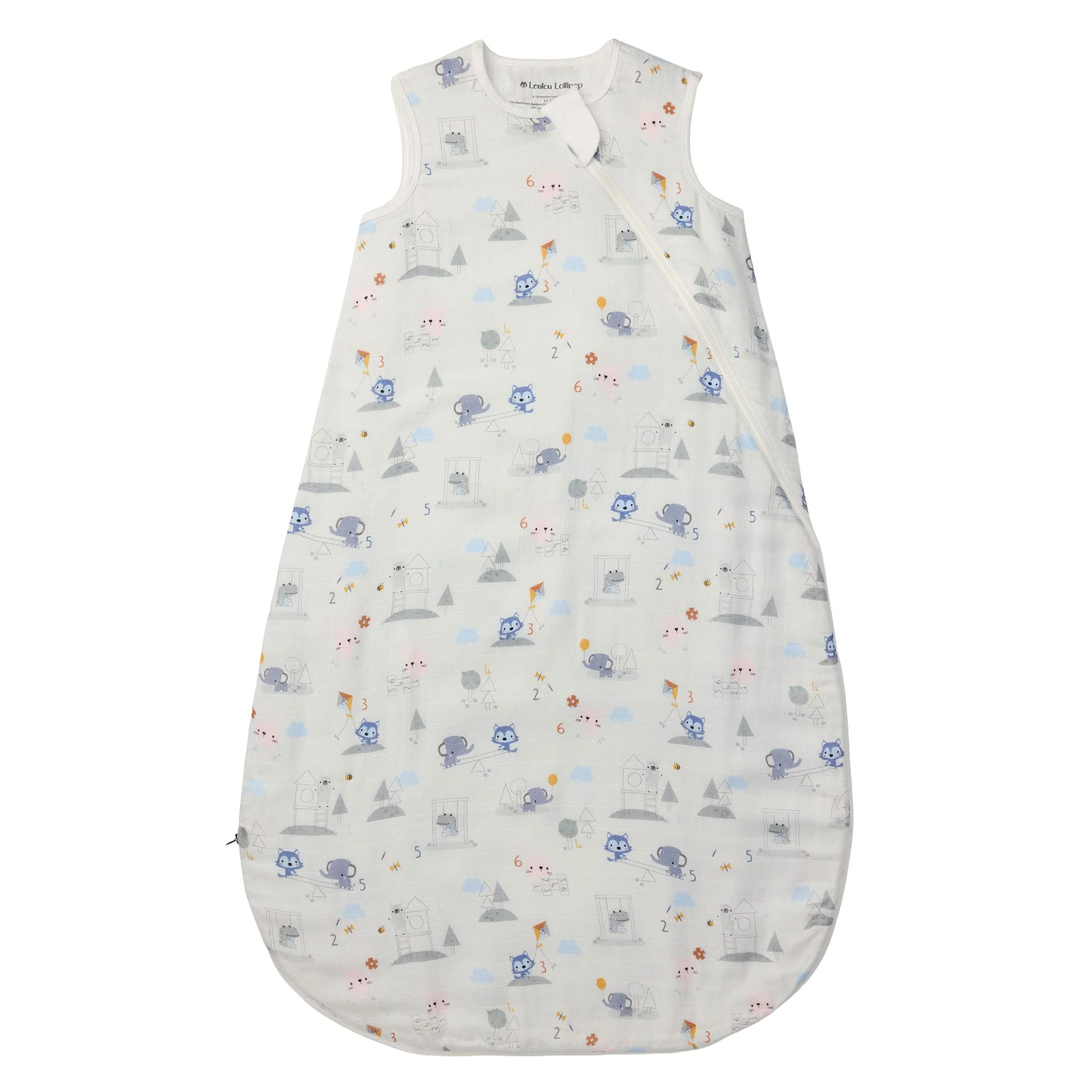 Sac Nuit Mousseline Bambou 0-36 - Mini Mathématiciens