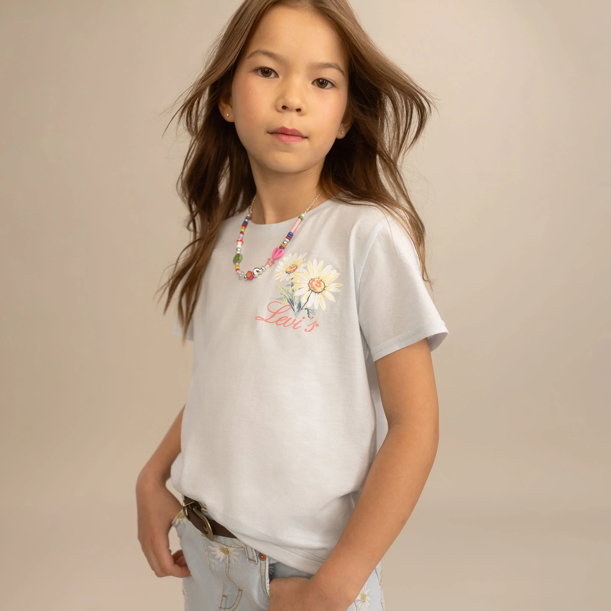 T-shirt Floral Stamp 7-16ans - Image 3